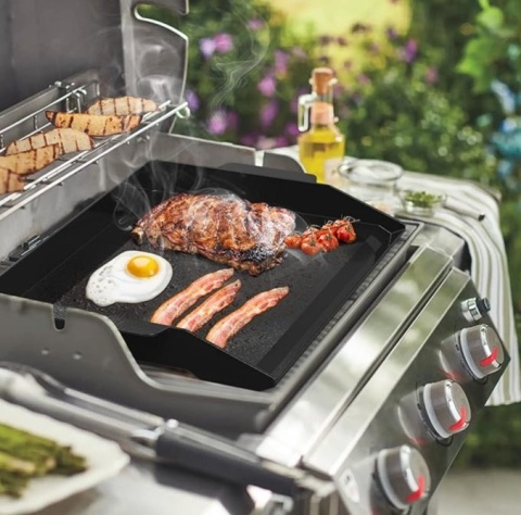 Onlyfire Emaliowana Płyta Grillowa z żeliwa 52x40x6,5 cm BBQ