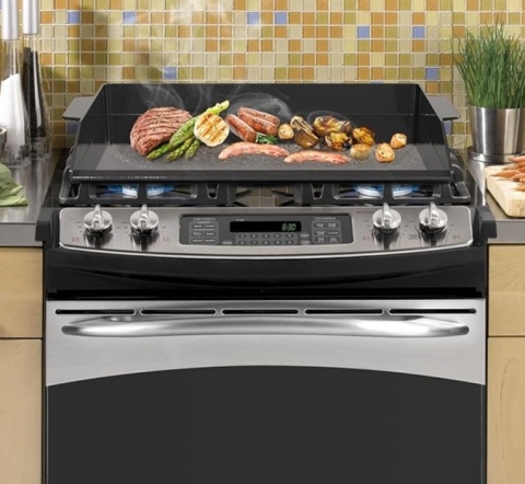 Onlyfire Emaliowana Płyta Grillowa z żeliwa 52x40x6,5 cm BBQ