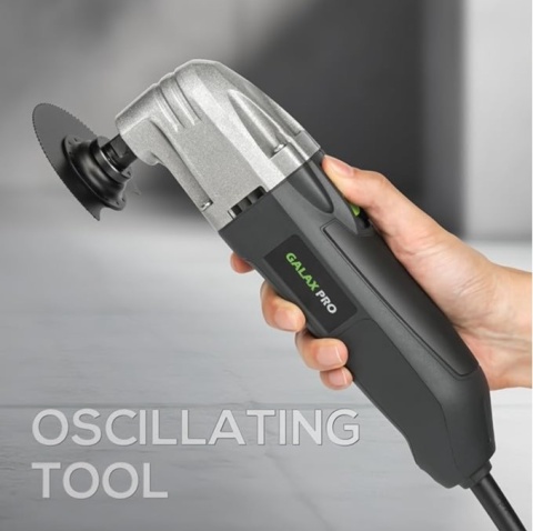 Oscylacyjne Narzędzie Wielofunkcyjne 180W 22000 OPM + Zestaw Akcesoriów