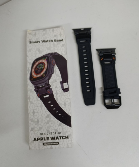 Pasek do Apple Watch 42/44/45/49 mm Silicone Czarny