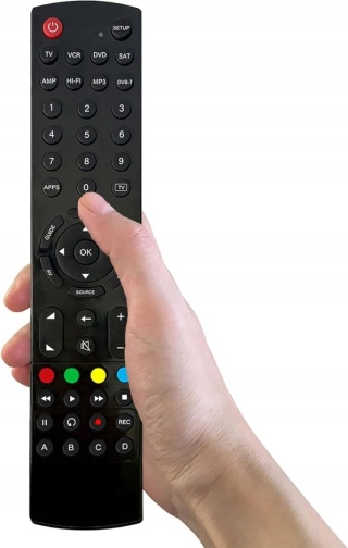 Pilot Uniwersalny IR 8 Urządzeń Do TV DVD Dekoder Blu-Ray Soundbar Audio