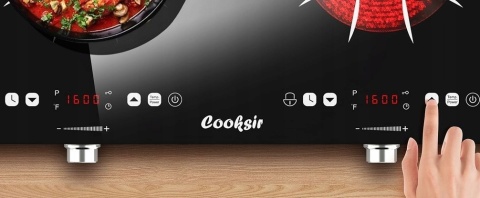 Płyta indukcyjna COOKSIR 2 PALNIKI CSC-PF6021SGB
