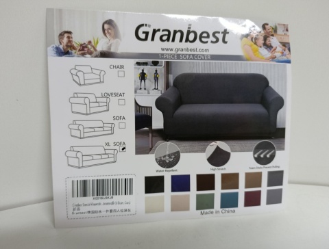 Pokrowiec na sofę wodoodporny Granbest 4-osobowy elastyczny