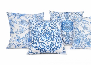 Poszewki Dekoracyjne na Poduszki 44x44cm Zestaw 4 Sztuki