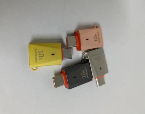 Przejściówka 4 szt Adapter USB 3.0 OTG do USB-C 10A 240 W Max