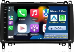 RADIO ANDROID MERCEDES-BENZ B200 2008-2011 bez kamery cofania