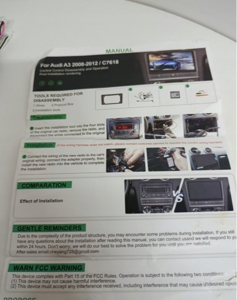 Radio Audi A3 2008-2012 Android 10" WiFi AUDI A3 C7618