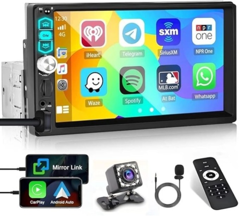 Radio samochodowe Hikity A3061 – 1DIN z CarPlay i Android Auto