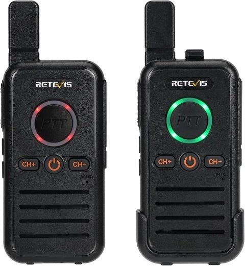 Retevis RB645 Walkie Talkie, Radio PMR446, Podwójne radio PTT, USB C, VOX, 3KM