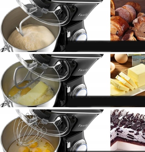 Robot plenarny Facelle 1500W czarny mocny funkcjonalny