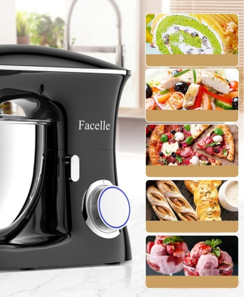 Robot plenarny Facelle 1500W czarny mocny funkcjonalny