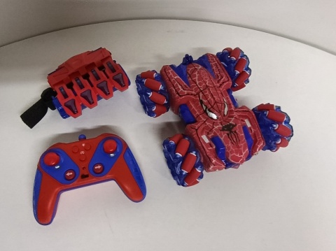 Samochód Zdalnie Sterowany 360 stopni 15km/h - czerwony Spiderman pilot + ręka