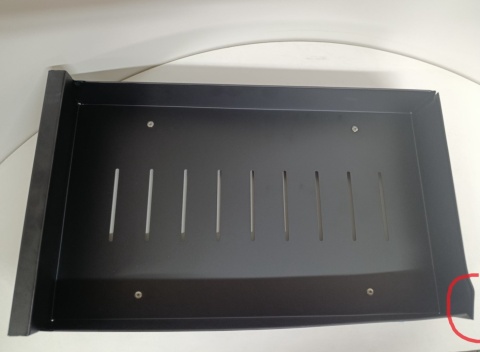 Szuflada teleskopowa SAYZH front czarny 43 x 25 x 8 cm