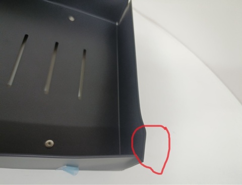 Szuflada teleskopowa SAYZH front czarny 43 x 25 x 8 cm