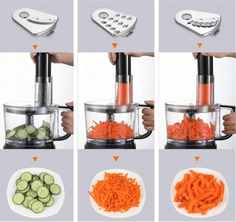 TopStrong wielofunkcyjny Robot kuchenny 800 W czarny 6 funkcji