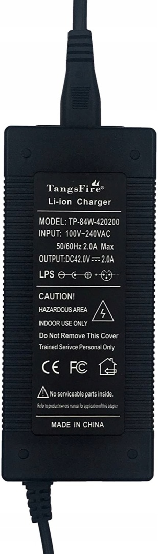 V120 Ładowarka do rowerów elektrycznych Tangsfire 42 V 2 A