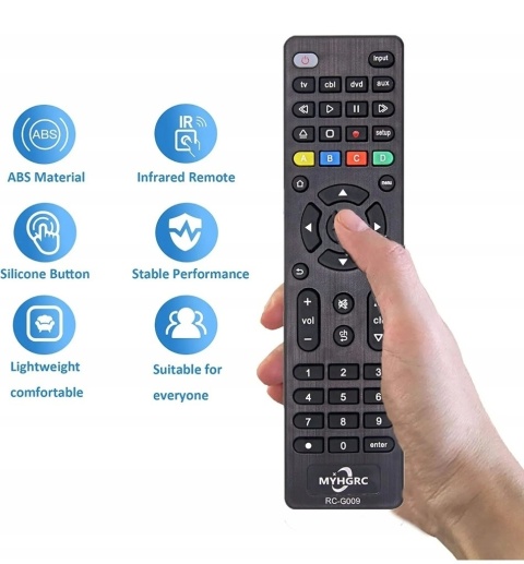 ZAMIENNY PILOT UNIWERSALNY DO TELEWIZORA MYHGRC RC-G009