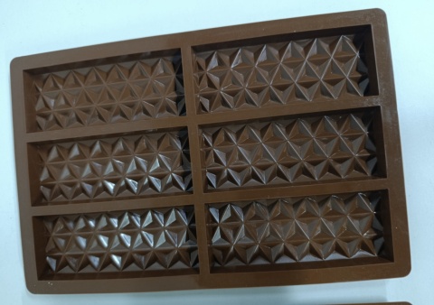 Zestaw 2 Silikonowych Foremek do Tabliczek Czekolady DUBAJSKIEJ 26x17cm, mydła DIY