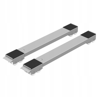 Zestaw 2 mobilnych wsporników transportowych regulowanych z kółkami