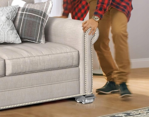 Zestaw 2 mobilnych wsporników transportowych regulowanych z kółkami