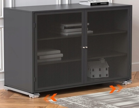 Zestaw 2 mobilnych wsporników transportowych regulowanych z kółkami