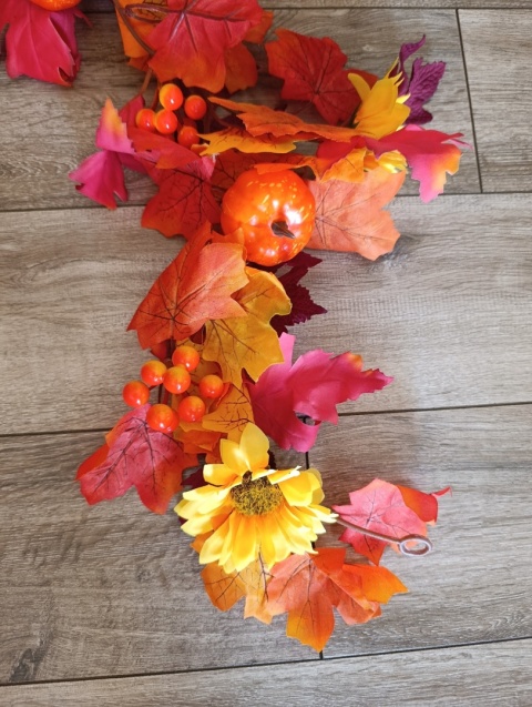 2X girlanda świetlna jesienna dekoracyjna liście klonu 2 x 150 cm