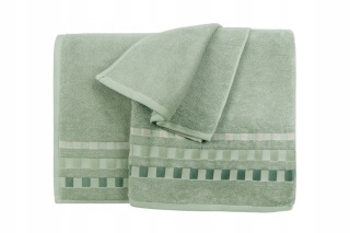 2 szt zestaw Ręcznik bawełniany frotte 50x100 cm zielony