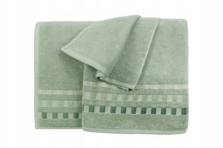 2 szt zestaw Ręcznik bawełniany frotte 50x100 cm zielony