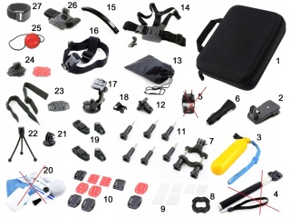 Akcesoria MontaŻowe Do Kamer Sportowych Gopro / Sjcam / Xiaomi / Sony Action Cam