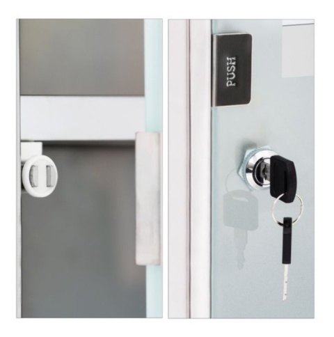 Apteczka domowa EMERGENCY XL, szafka Relaxdays