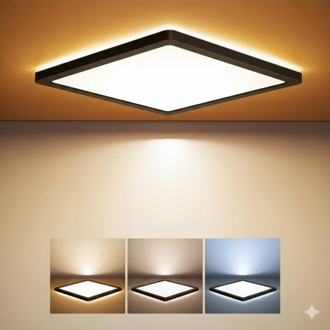 BLNAN Lampa Sufitowa plafon LED 24W 3000K/4000K/5000K 2400 lm