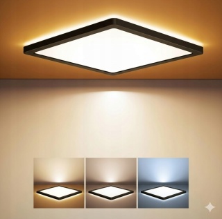 BLNAN Lampa Sufitowa plafon LED 24W 3000K/4000K/5000K 2400 lm