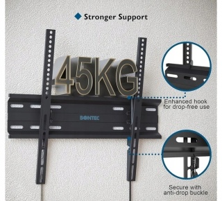 BONTEC Niskoprofilowy Uchwyt Ścienny do Telewizora 23-60 cali