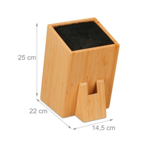 Bambusowy blok na noże Relaxdays