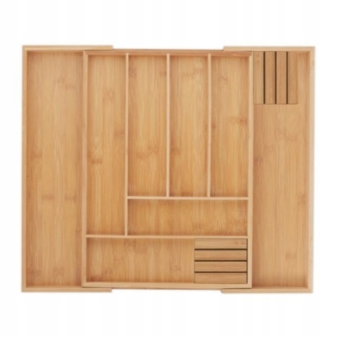 Bambusowy wkład na sztućce rozsuwanyRelaxdays