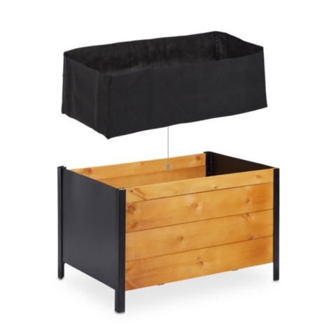 Drewniana rabata donica ogrodowa, balkonowa, tarasowa podwyższana 78x51x48