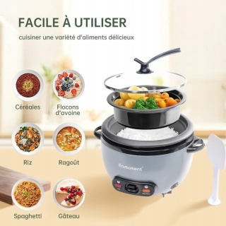 Eamoment 1L 400W – Elektryczny ryżowar z tacką parową wada