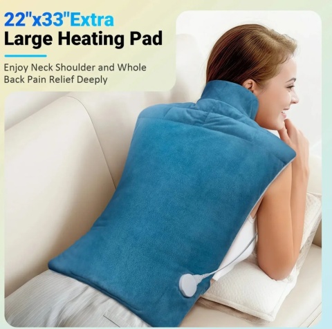 Elektryczna kamizelka, poduszka rozgrzewająca plecy ramiona kark 60x85cm