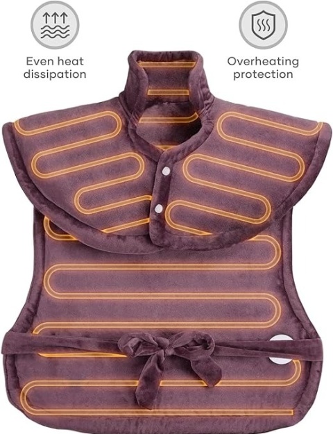 Elektryczna kamizelka, poduszka rozgrzewająca plecy ramiona kark 60x85cm