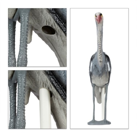 Figurka ogrodowa czapla realistyczna wys 73,5 cm Relaxdays