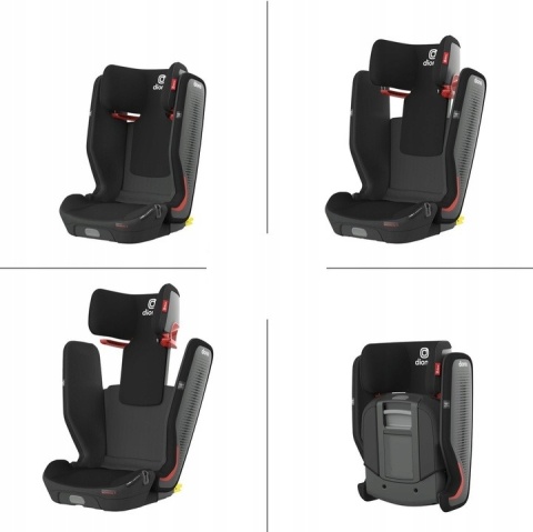 Fotelik samochodowy Diono Monterey 5 FixSafe - plecak Yellow