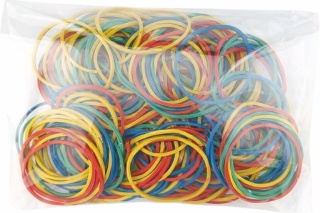 Gumki recepturki 500 szt wielokolorowe