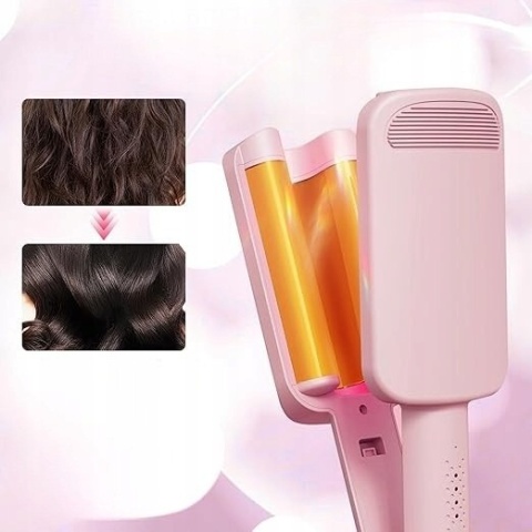 Karbownica lokówka do włosów – szybkie i trwałe loki,duże fale