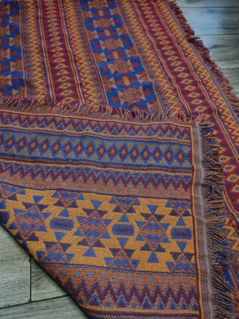 Kilim tkany 215 x 87 cm – styl etniczny / orientalny