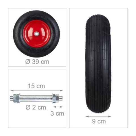 Koło do taczki 4.80 4.00-8 z osią