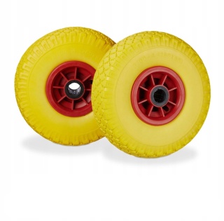 Koło, zestaw 2 kółek 260x85 mm do wózka transportowego Relaxdays