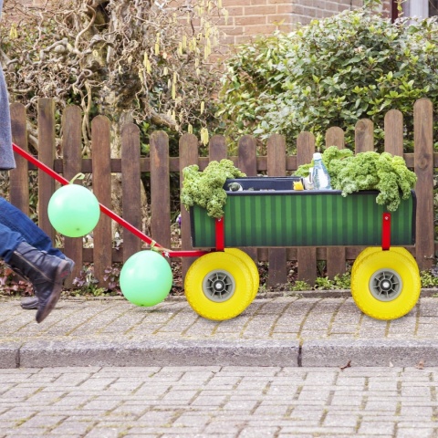 Koło, zestaw 2 kółek 260x85 mm do wózka transportowego Relaxdays