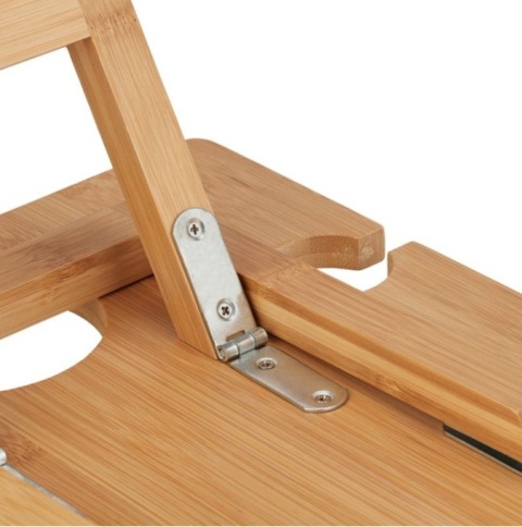 Kwadratowy bambusowy stół stolik piknikowy na wino