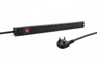 Listwa zasilająca – model DFUW-7107N | 7 gniazd UK | 2500W | 13A