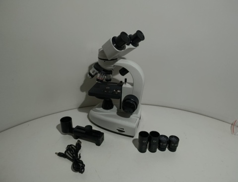 MIKROSKOP BIOLOGICZNY EDUKACYJNY OPTYCZNY LORNETKA 40x 1000x